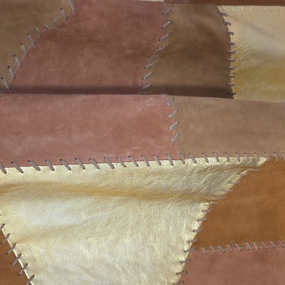 Free People Flowers On The Wall Multicolor Leather/Suede Jacket - Picture 8 of 8